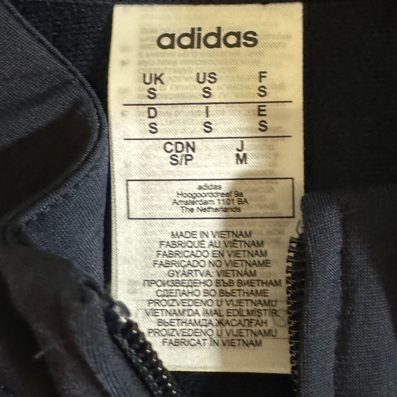 Adidas Men’s 3-Stripes Track Jacket, Navy Blue, Small - Picture 5 of 6